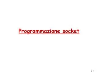 programmazione socket