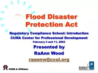 Flood Disaster Protection Act