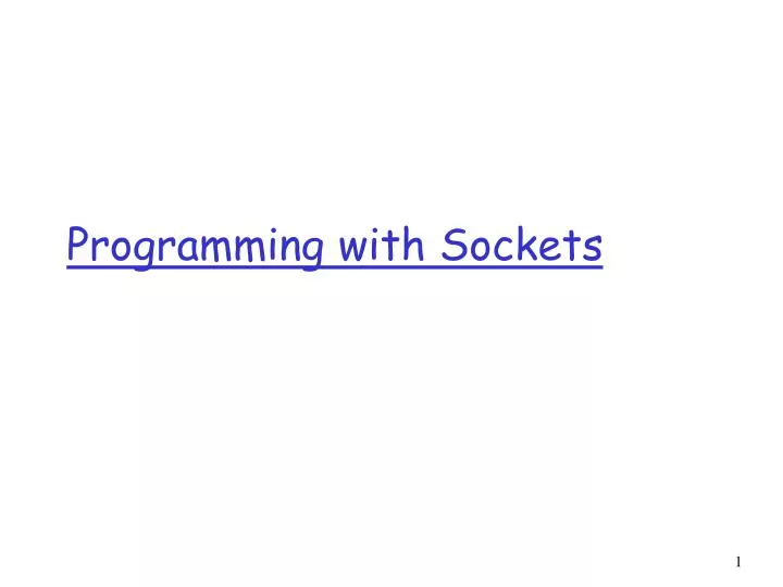 programming with sockets