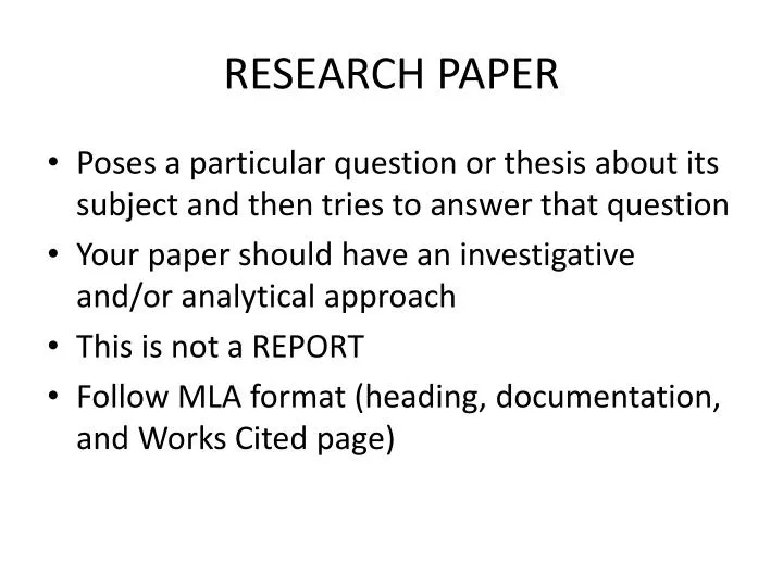 research paper