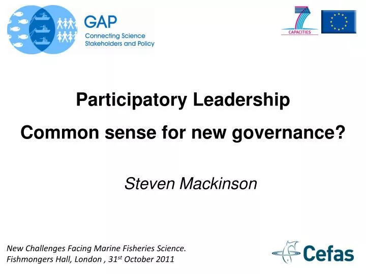 participatory leadership common sense for new governance
