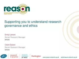 Supporting you to understand research governance and ethics