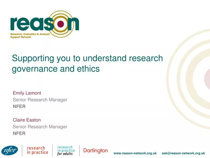 supporting you to understand research governance and ethics