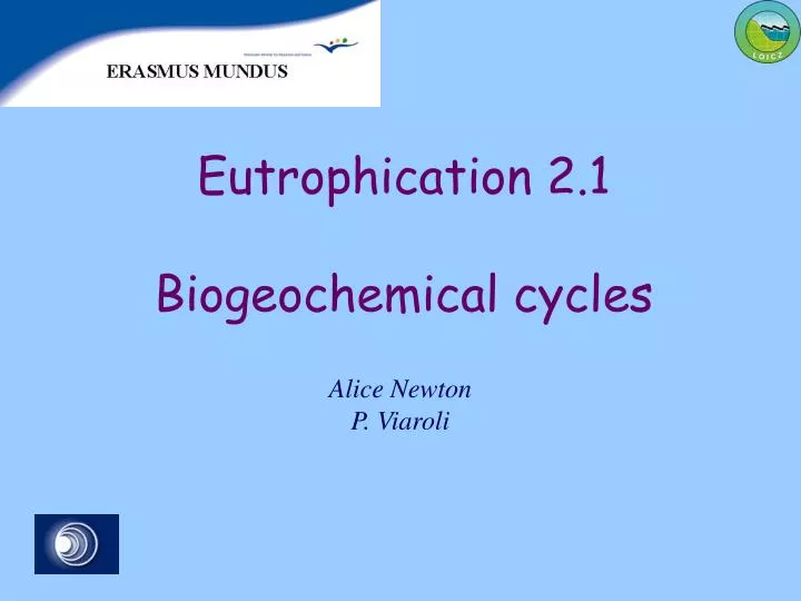 eutrophication 2 1 biogeochemical cycles