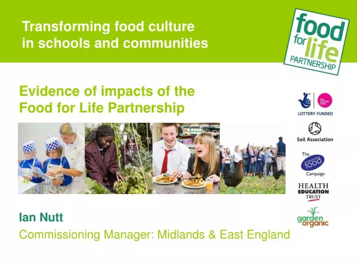 evidence of impacts of the food for life partnership