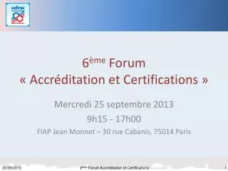 6 me forum accr ditation et certifications