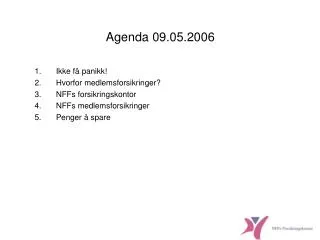agenda 09 05 2006