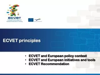 ECVET principles