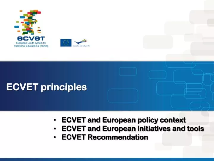 ecvet principles