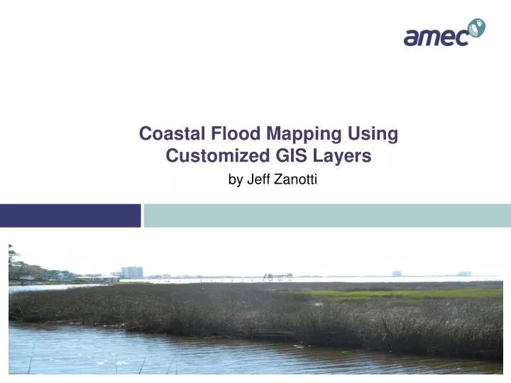 coastal flood mapping using customized gis layers