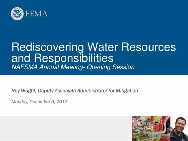 rediscovering water resources and responsibilities nafsma annual meeting opening session