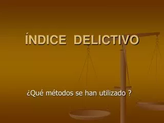 ndice delictivo