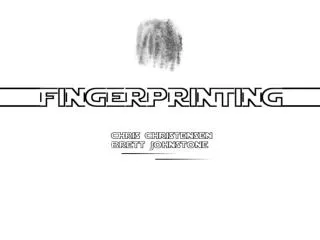 Fingerprint Identification