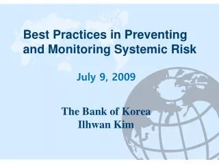 Best Practices in Preventing and Monitoring Systemic Risk
