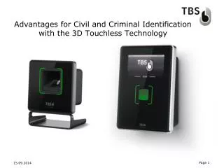 Advantages for Civil and Criminal Identification with the 3D Touchless Technology