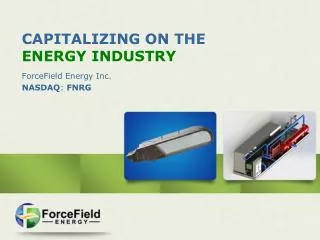 CAPITALIZING ON THE ENERGY INDUSTRY