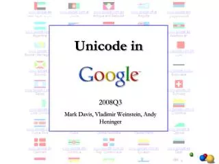 Unicode in