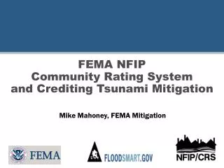 FEMA NFIP Community Rating System and Crediting Tsunami Mitigation