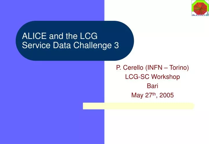 alice and the lcg service data challenge 3