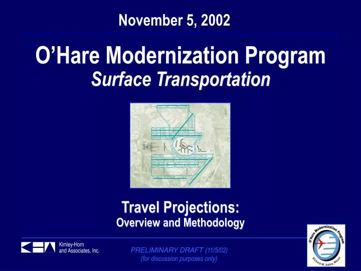 o hare modernization program surface transportation travel projections overview and methodology