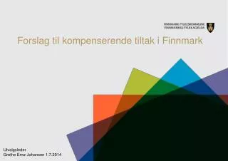 forslag til kompenserende tiltak i finnmark