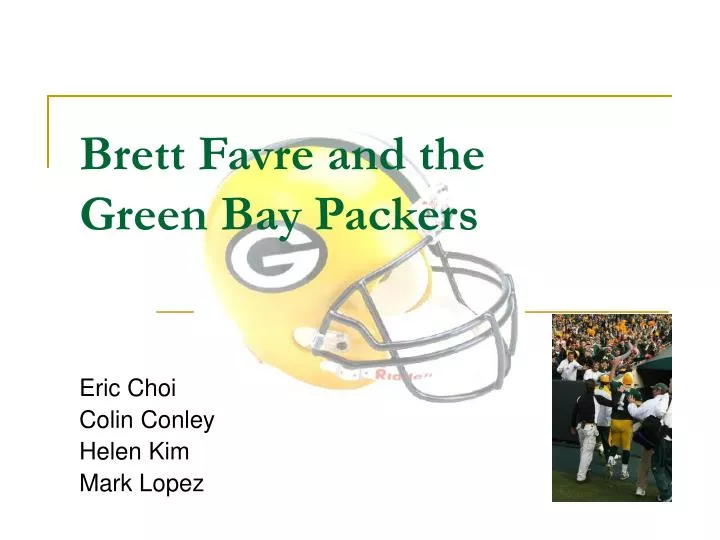 brett favre and the green bay packers