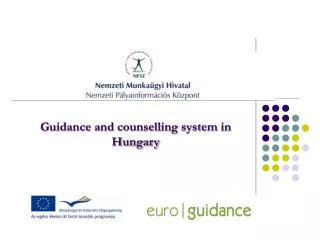 Guidance and counselling system in Hungary