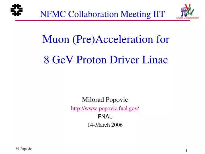 nfmc collaboration meeting iit