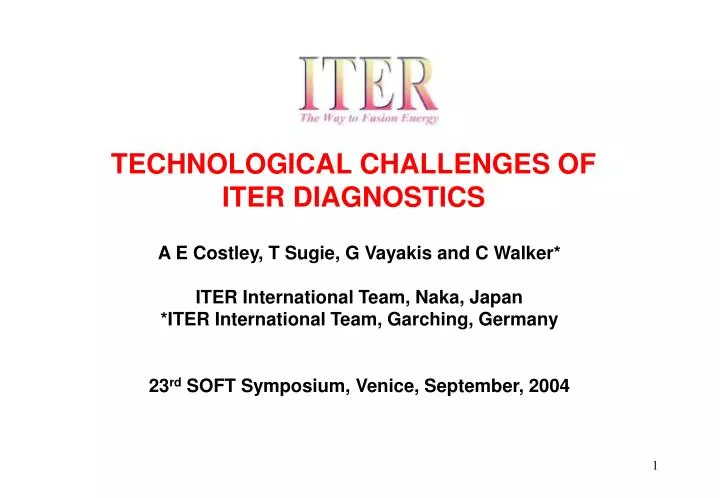technological challenges of iter diagnostics
