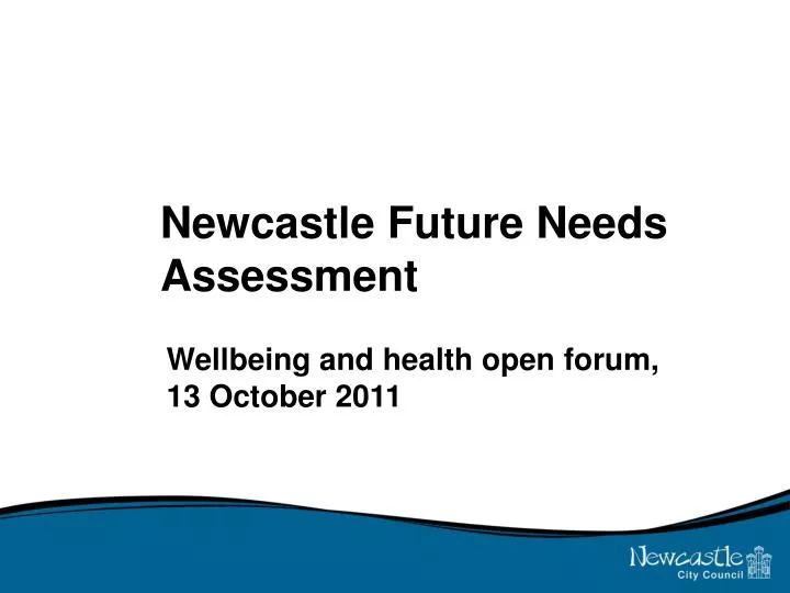 newcastle future needs assessment