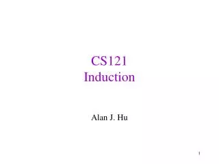CS121 Induction