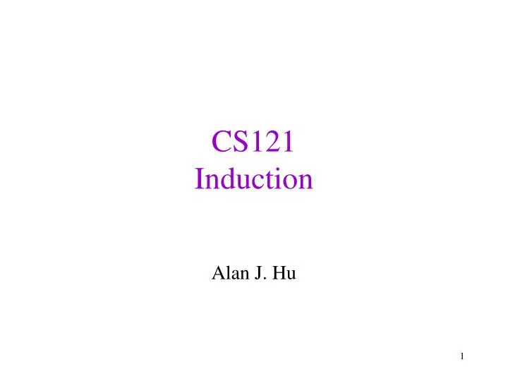 cs121 induction