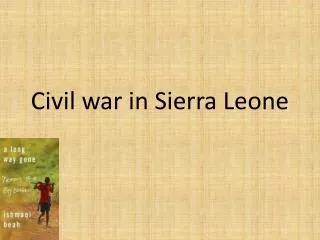 Civil war in Sierra Leone