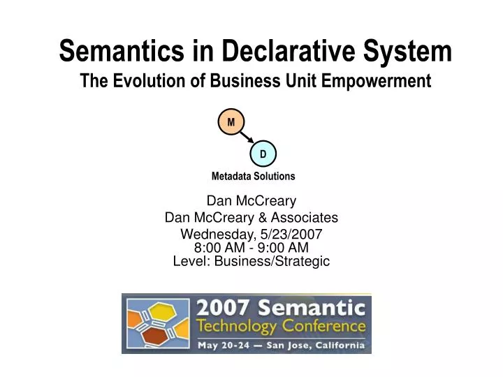 semantics in declarative system the evolution of business unit empowerment