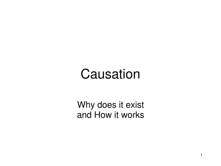 causation