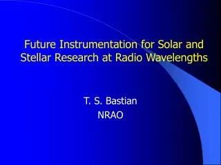 Future Instrumentation for Solar and Stellar Research at Radio Wavelengths
