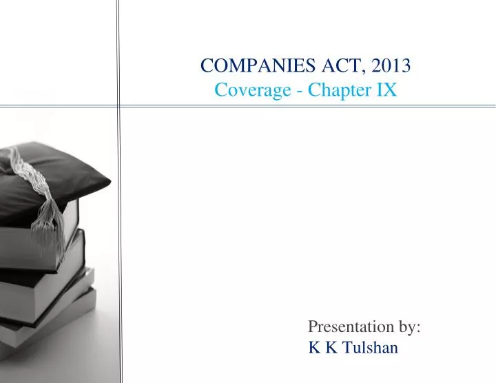 companies act 2013 coverage chapter ix