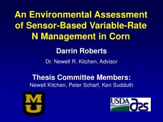 An Environmental Assessment of Sensor-Based Variable-Rate N Management in Corn