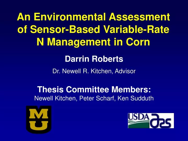 an environmental assessment of sensor based variable rate n management in corn