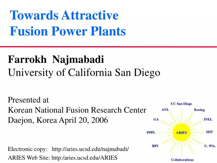 towards attractive fusion power plants