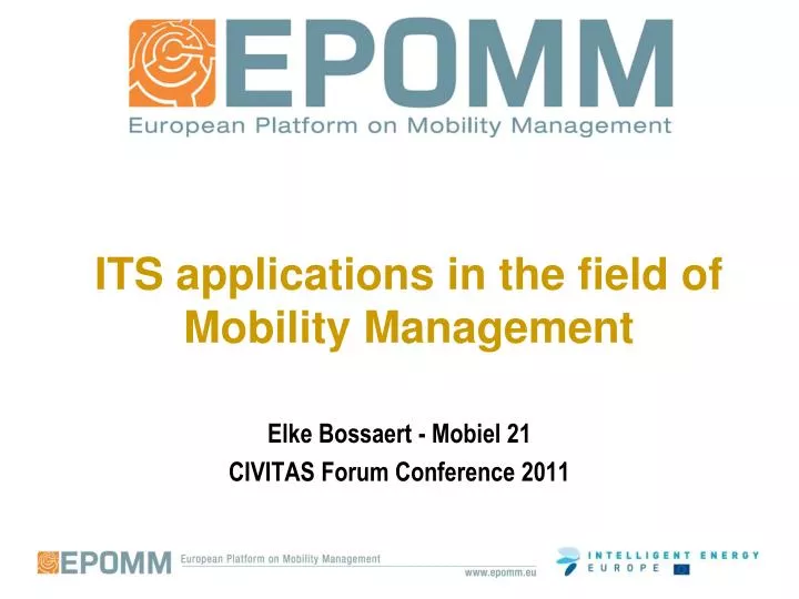 its applications in the field of mobility management