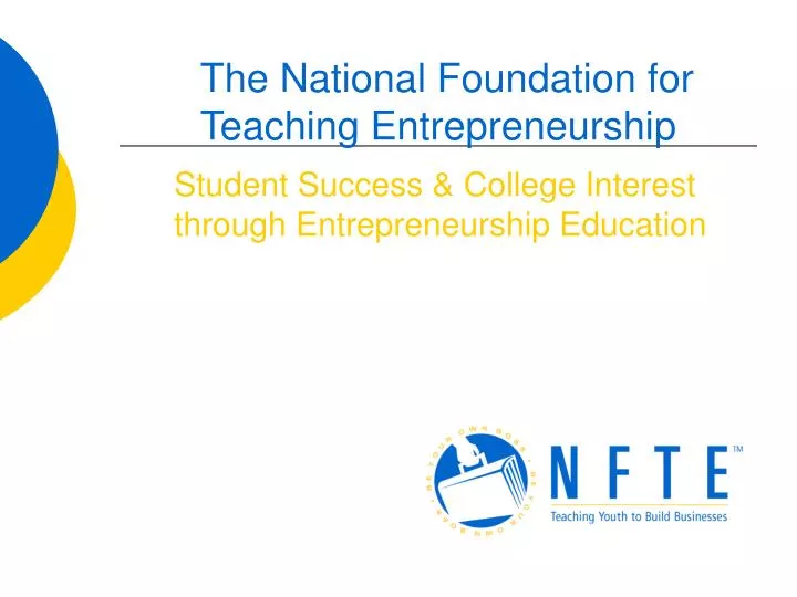 student success college interest through entrepreneurship education
