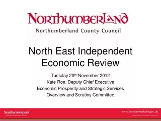 North East Independent Economic Review
