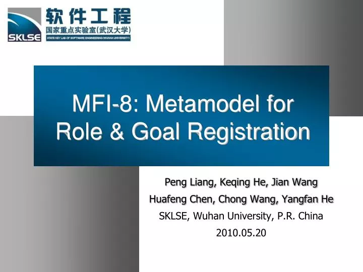 mfi 8 metamodel for role goal registration