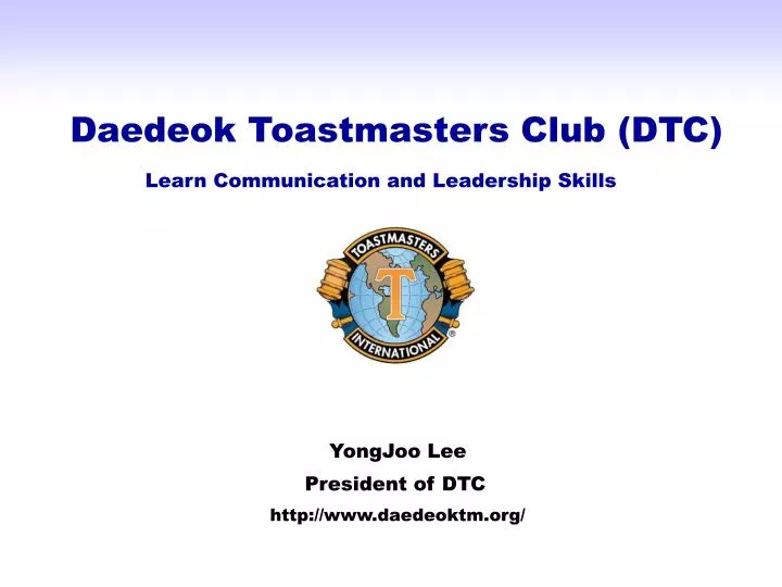 daedeok toastmasters club dtc learn communication and leadership skills