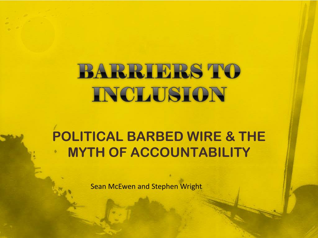 PPT - BARRIERS TO INCLUSION PowerPoint Presentation, free download - ID ...