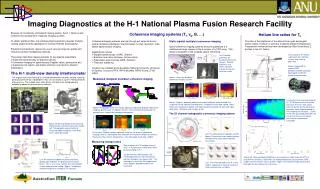 Imaging Diagnostics at the H-1 National Plasma Fusion Research Facility
