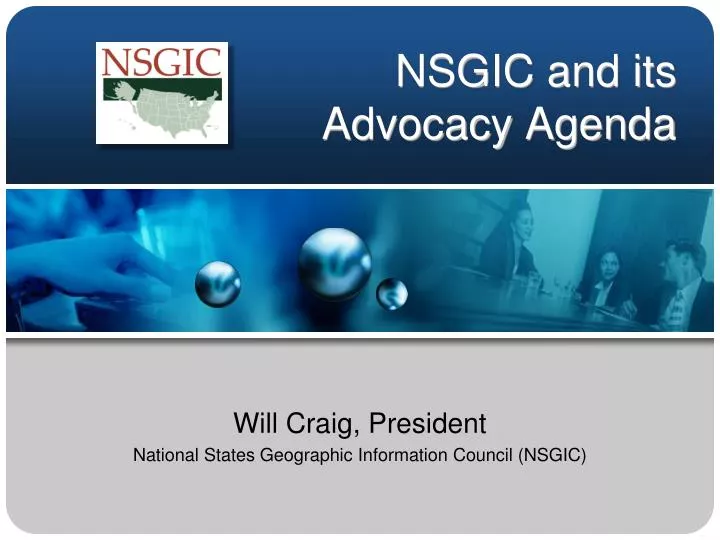 nsgic and its advocacy agenda