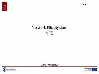 network file system nfs micha kowalczyk