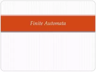 Finite Automata